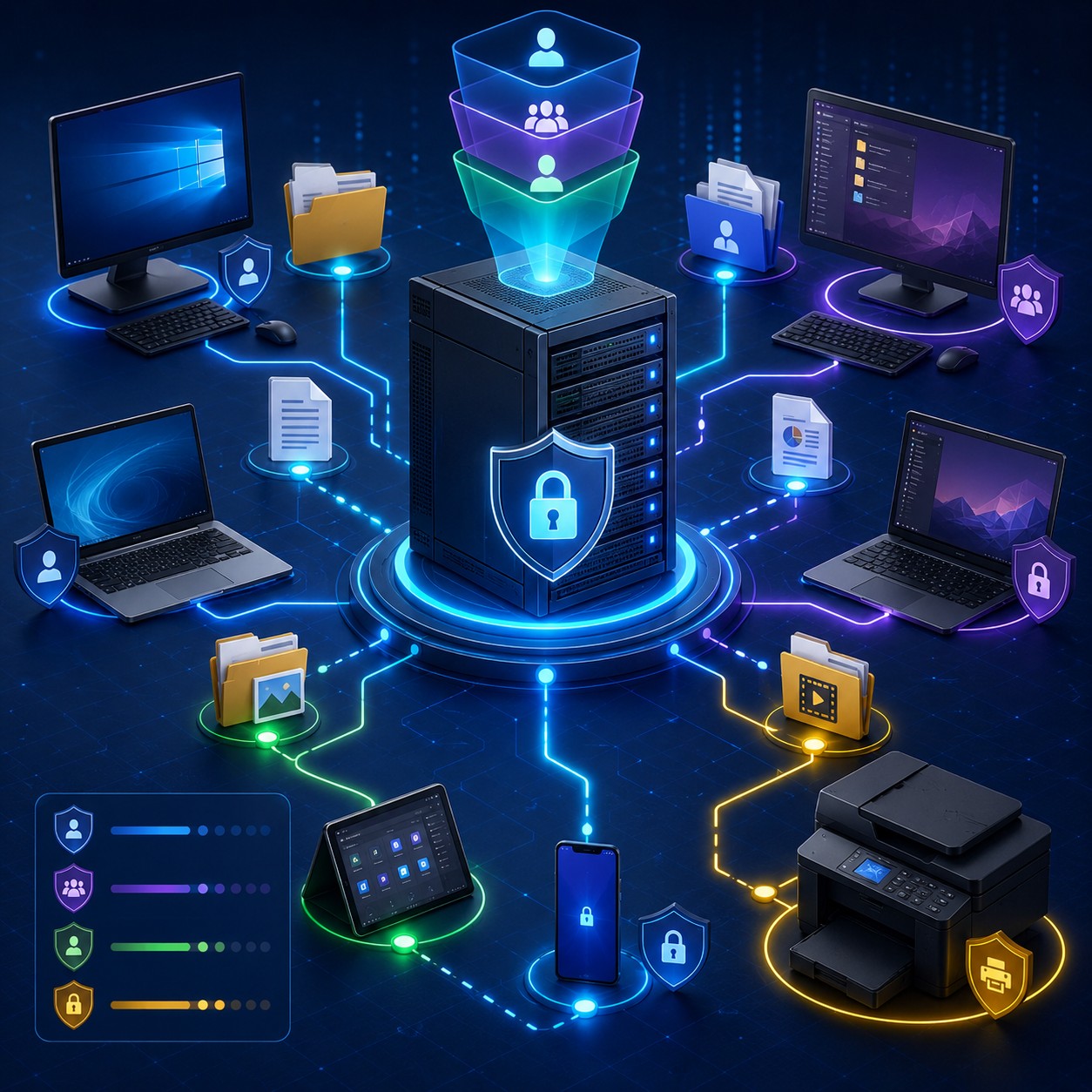 Recursos compartidos en red: permisos y seguridad