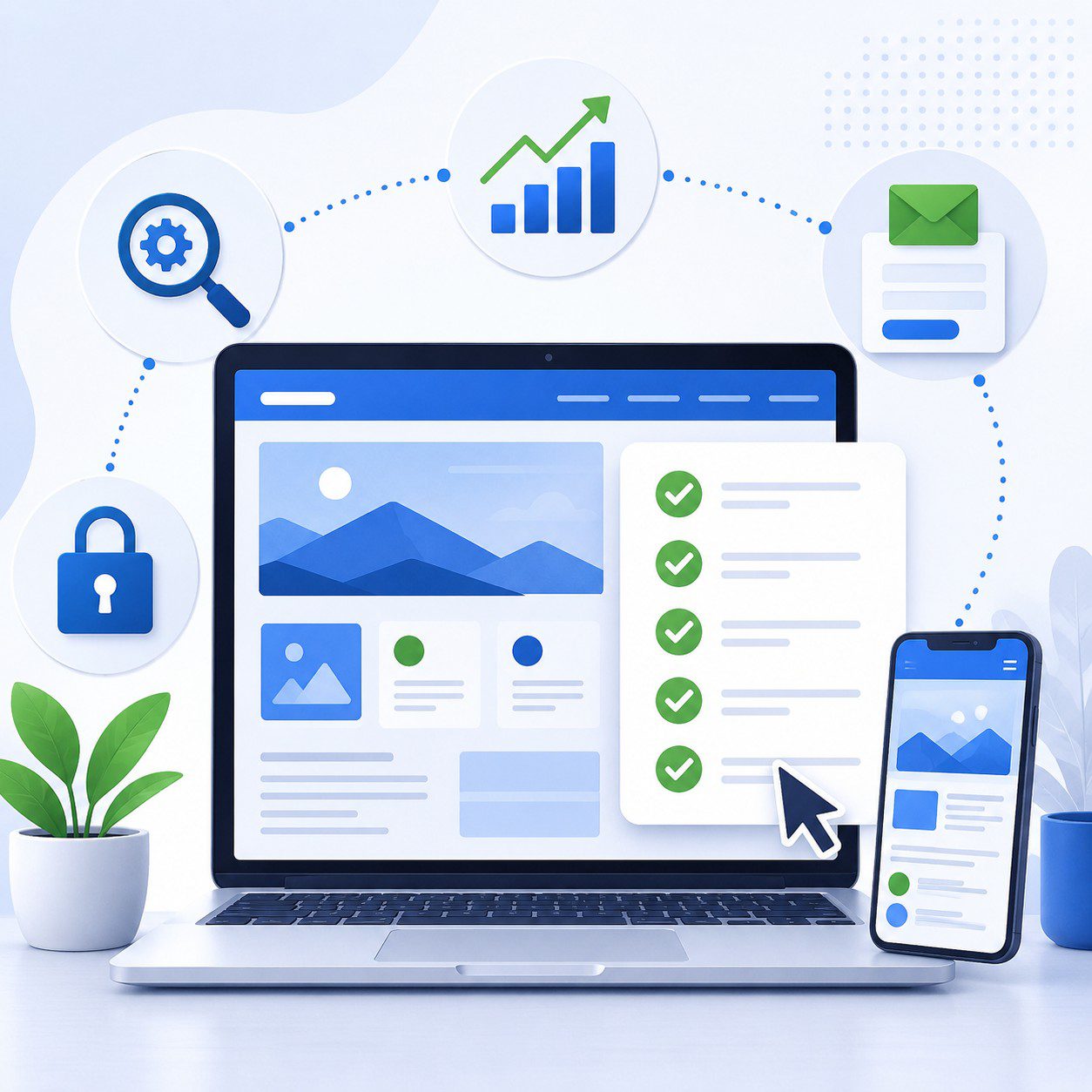 Checklist web para negocio: qué revisar para conseguir clientes